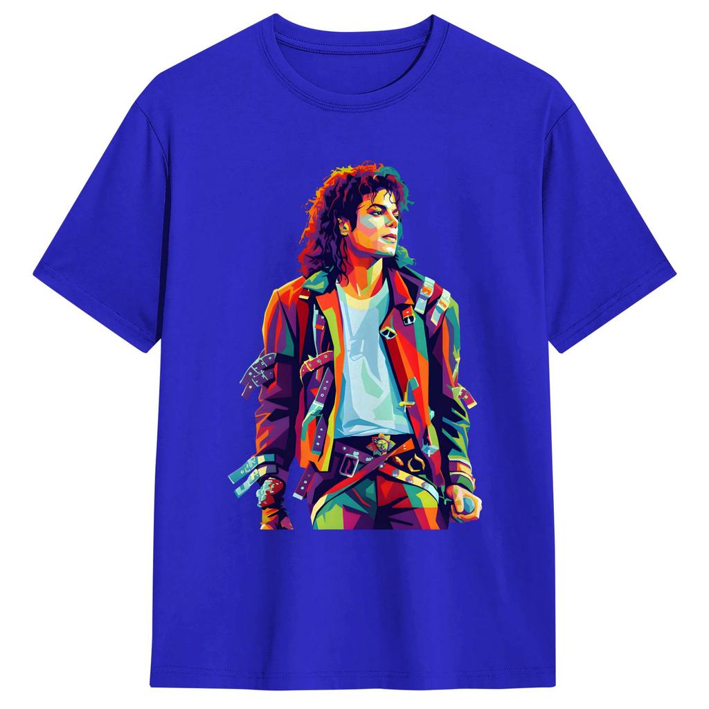 MMichael JJackson Poster Art TShirt Summer Cotton TShirts For Unisexs Custom Logo Tee Shirt Short Sleeve Streetwear Clothing