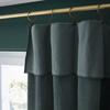 Adjustable Curtain + 8 "César" Clip Rings 140 X 270 Cm Cotton Velvet - César Slate