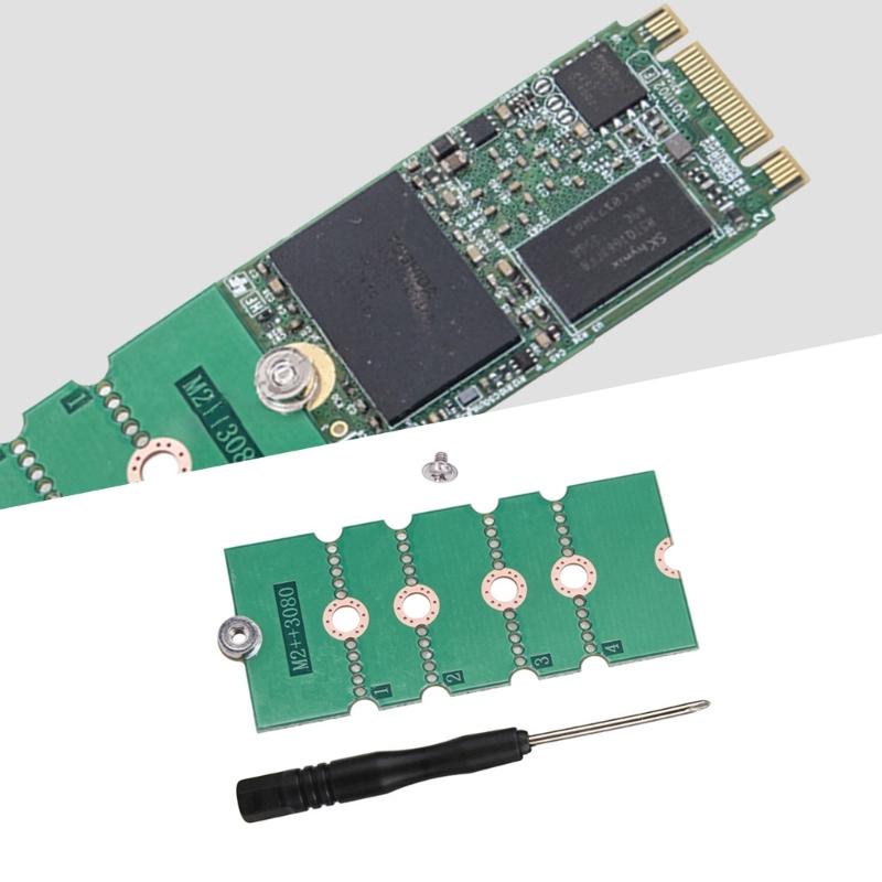 Extended Transfer Card 2230 2242 2260 to 2280 SSD Adapter Solid States Drive Extension Holder Bracket