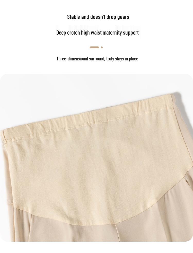 1683 Spring Maternity Straight-Leg Support Belly Nine-Point Casual Pants