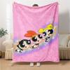 1Pc Powerpuff Girls Blanket For Couch Bed Plush Cozy Fuzzy Blanket Super Soft Warm Blankets For Fall And Winter 0918295