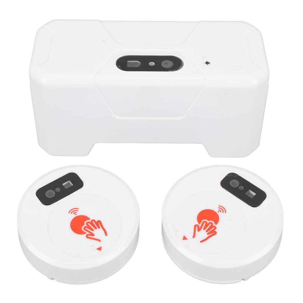 Electric Toilet Sensor Flush Kit with 2 Sensors 1800mAh Push Type Flush Automatic Touchless External Sensor Toilet Flusher Kit