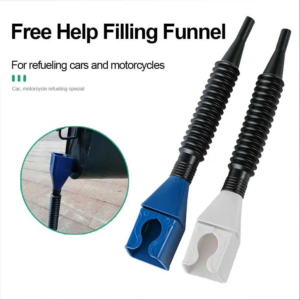 Car Motorcycle Refueling Funnel Telescopic Engine Oil Gasoline Filter Transfer Foldable Plastic Funnels Auto Accessories