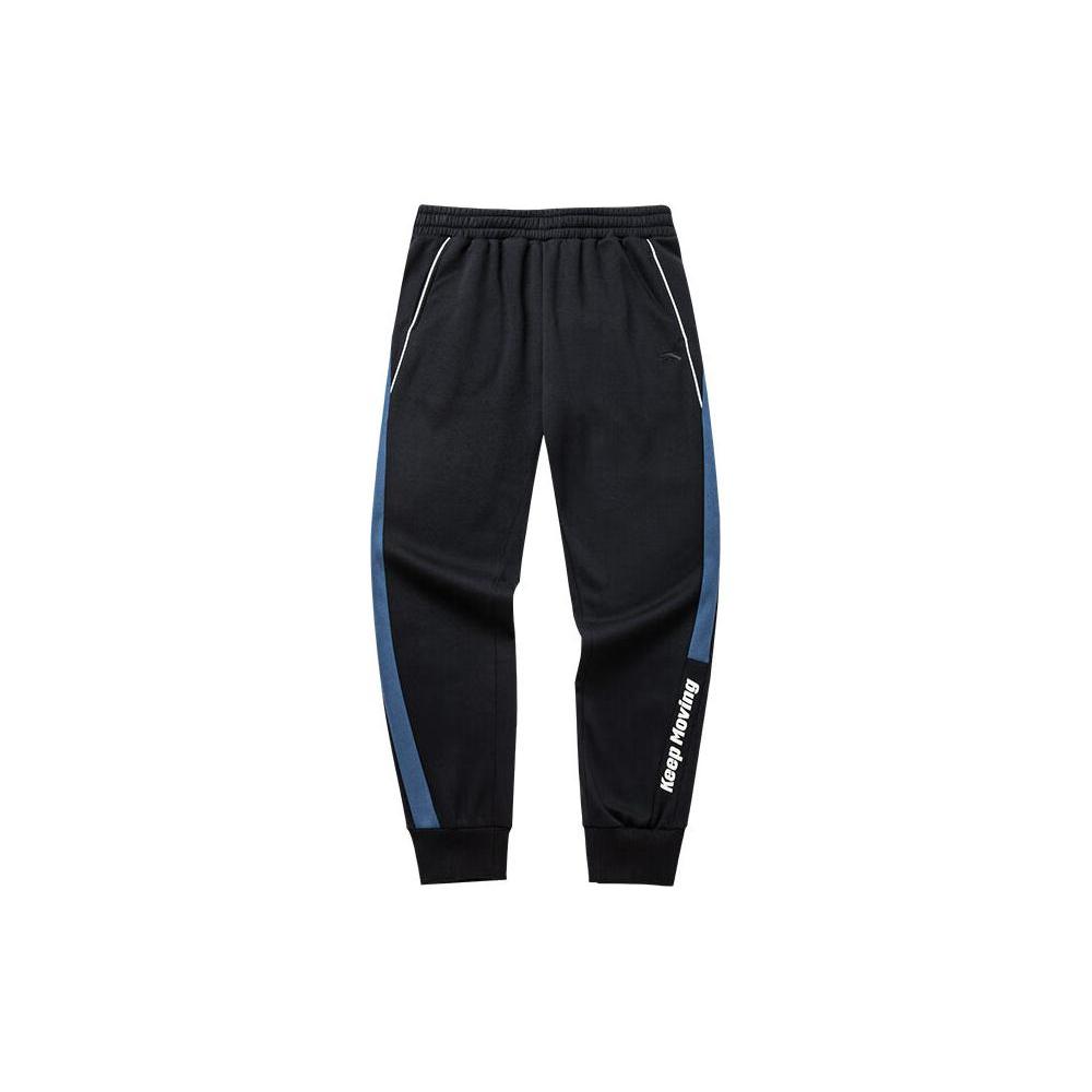 ANTA Life Collection Трикотажные спортивные штаны Мужские Синие Утепленные Брюки с манжетами 952148746-5 XXL