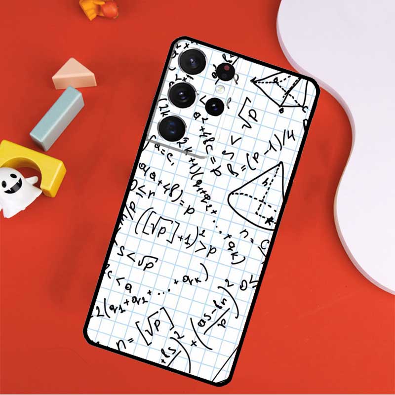 E mc2 Formula Math Funny  Science Phone Case For Samsung Galaxy S24 Ultra S25 Ultra S9 S10 S20 S21 S22 S23 Plus S24 FE Cover