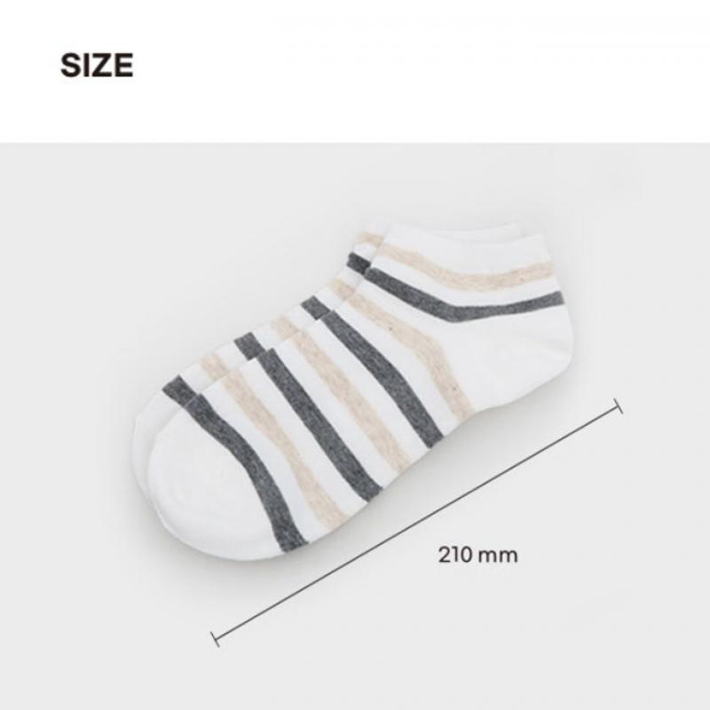 Șosete Sneaker DaiSo pentru Femei, cu Dungi în Două Tonuri