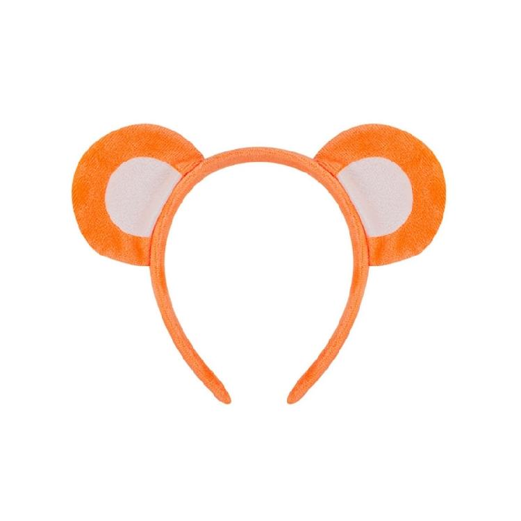 

Cartoon Bear Ears Hairpiece Soft Headband Adjustable Bows Tie Short Dress Cosplay Accesories for Children and Teens