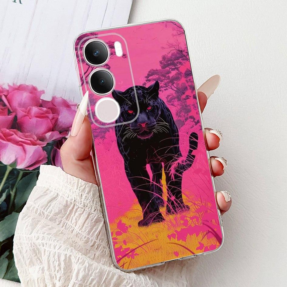 Silicone Case For Vivo Y19s V2419 Cover Lovely Cat Butterfly Cartoon Soft Back Protective Shell For Vivo Y19s 4G Y 19s TPU Coque