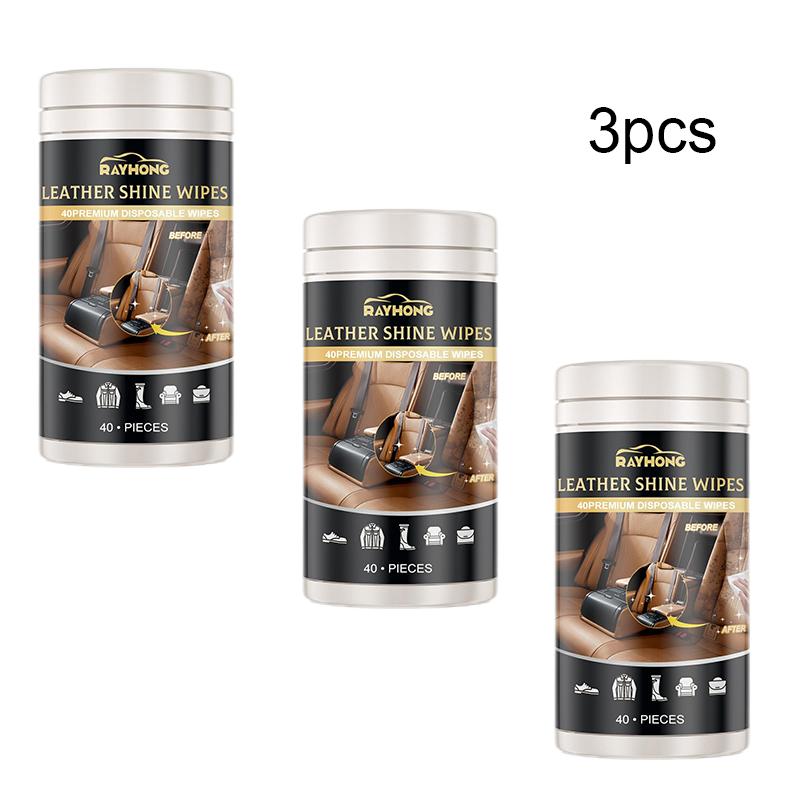 Rayhong Leather Cleaning Wipes Leather Sofa Car Seat Shoes Anti-cracking Fading Cleaning Care