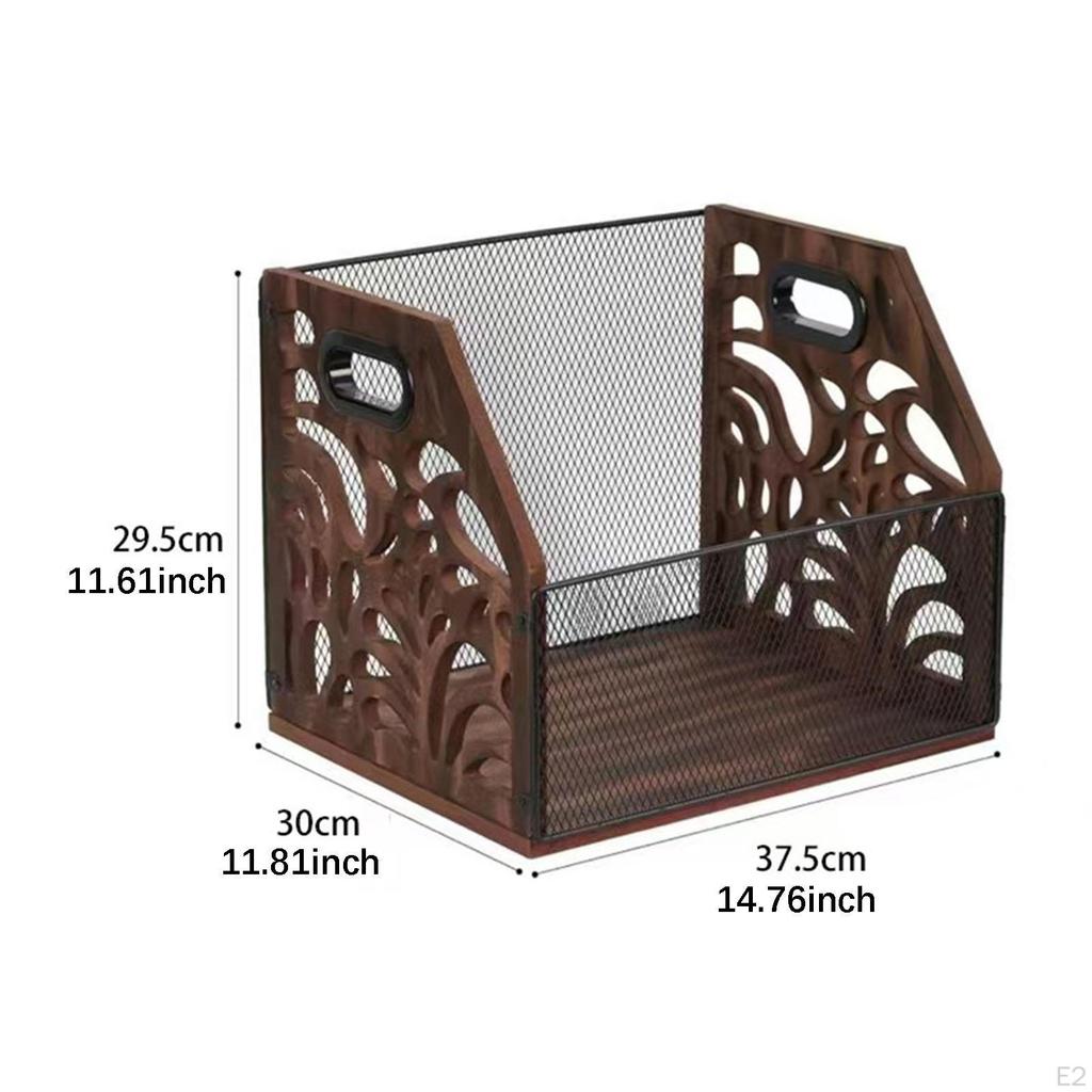 Vinyl Record Display Holder Organizer Desktop Home Decor Stand Wood Rack Shelf for Store Garage