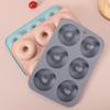 Silicone 6-Cavity Round Donut and Cookie Mold for DIY Baking