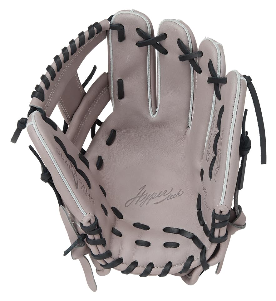 Rawlings HYPER TECH R2G GR5FHT934FS Baseball for Throwers Glove, Soft, Gray, 11.5 Inches, Right-Handed
