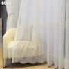 1 Stück LOZUJOJU Exquisite Stickerei Spitze Transparenter Vorhang Eleganter Lichtfilternder Fenstervorhang für Wohnzimmer Schlafzimmer Heimdekoration