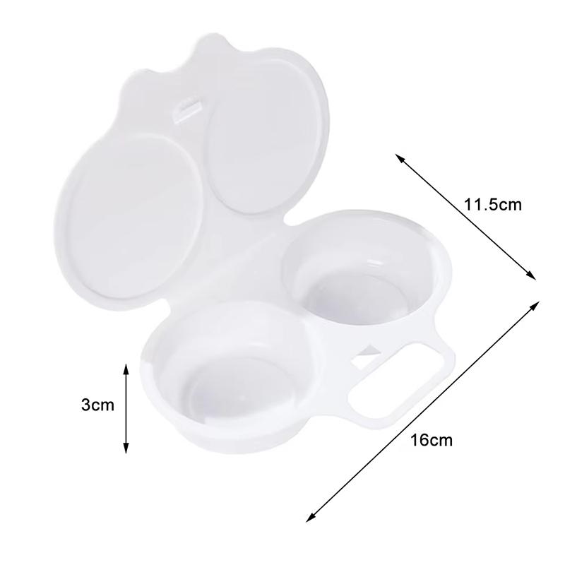 Food Grades Plastic Microwave Cooking Eggs Steamer Convenient Kitchen Cooking Mold Egg Poacher Easy to use Kitchen Gadgets