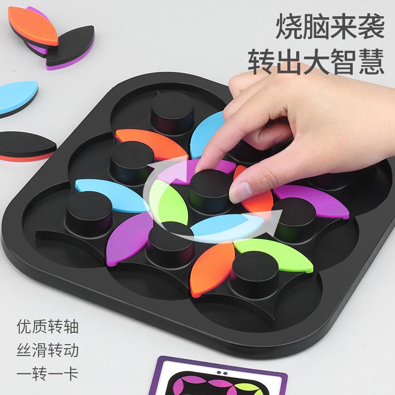 Rotační puzzle Puzzle Stolní hra Interaktivní zábava pro rodiče a děti Vnitřní zábava Sada v barevné krabici