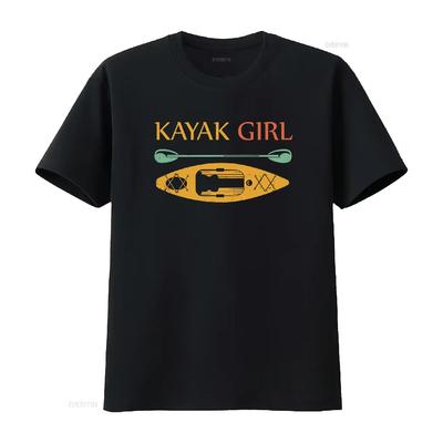 Kajak Mädchen T-Shirt Damen Kajakfahren s Kajakfahrer Idee vintage Gewaschen Leicht Mode Mann Grafik Streetwear Stilvoll