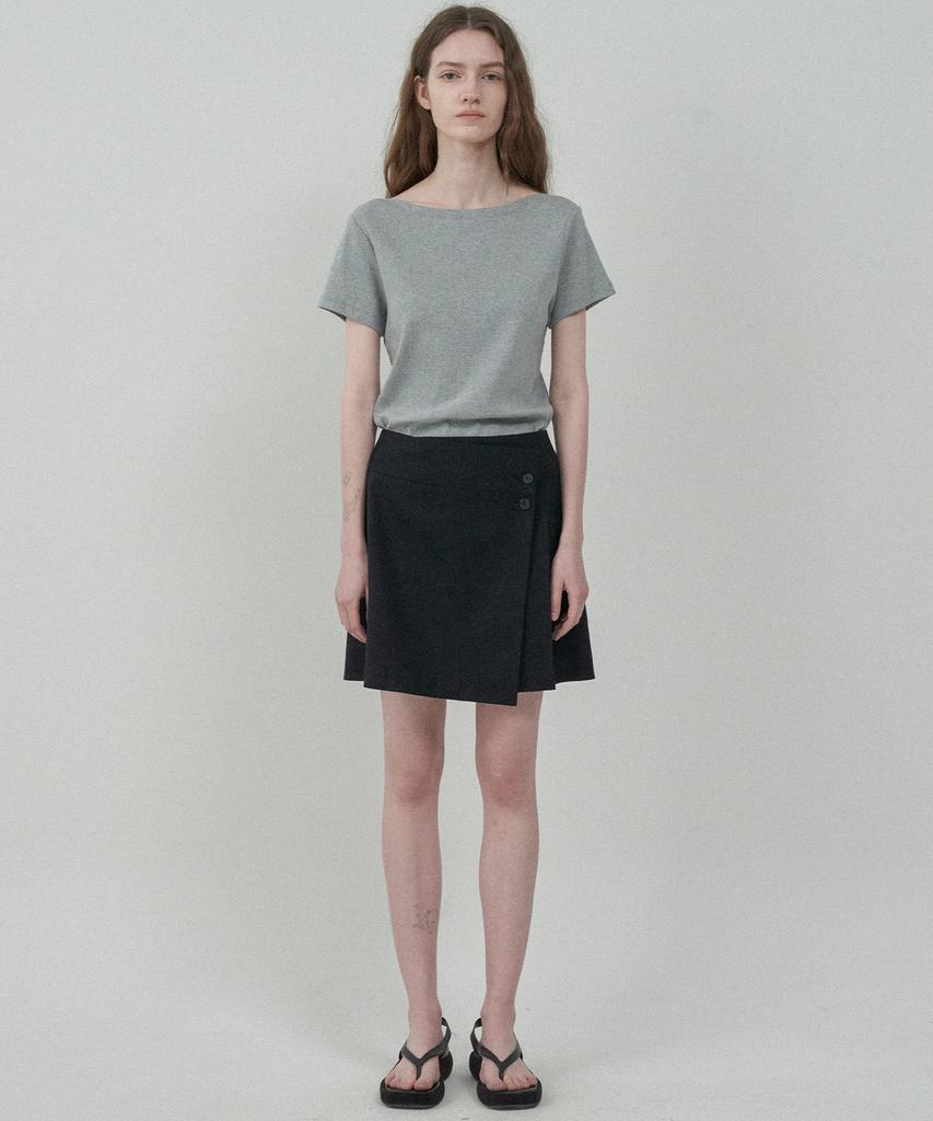 Mot Essential Wrap Skirt - Black