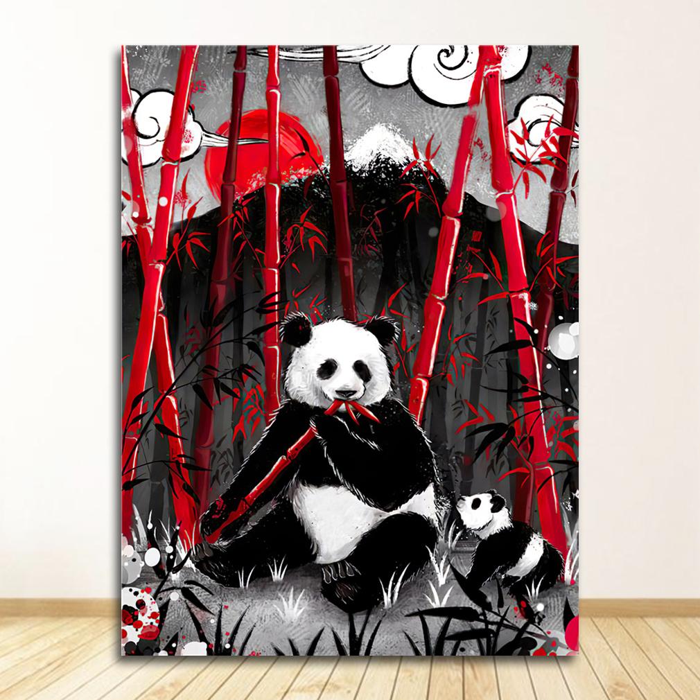 Prints Painting Pictures Wall Art Ruby Geisha Japanese Samurai Modular Canvas Poster Bedside Background Home Decor