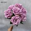Artificial Rose Bouquet Flower 7 Heads Diamond Rose Bunch for Wedding Bridal Bouquet Party Hotel Home Table Floral Decor