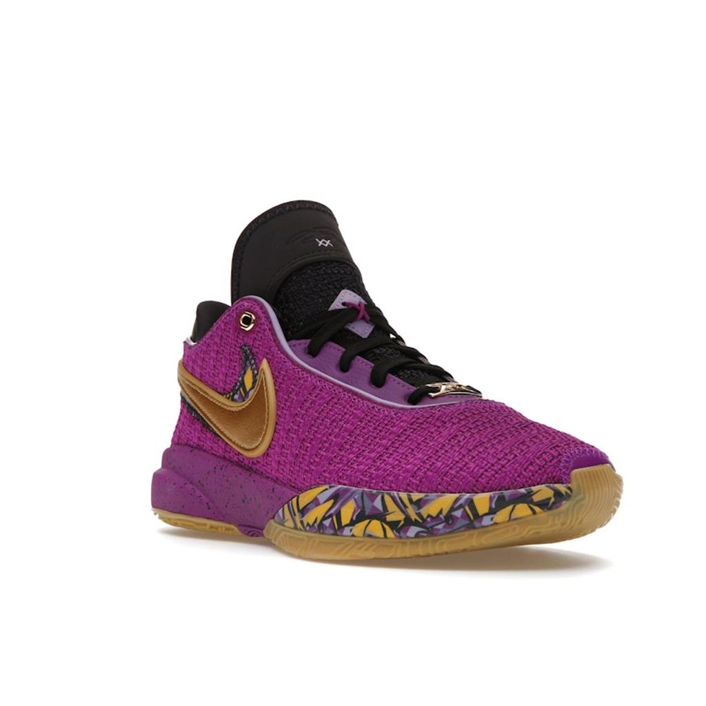 Nike LeBron 20 GS Young Heirs Sneakers for barn Lilla Levende-lilla Metallic-Gull FD0207-500