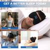 Light-blocking eye mask with earphones and headphones for a restful sleep. Lightweight, 3D design with music function. Perfect for naps, naps, and tra