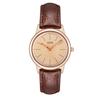 Simple And High-Value Women'S Watch, High-End Leather Bamboo Strap Watch, Women'S Quartz Watch