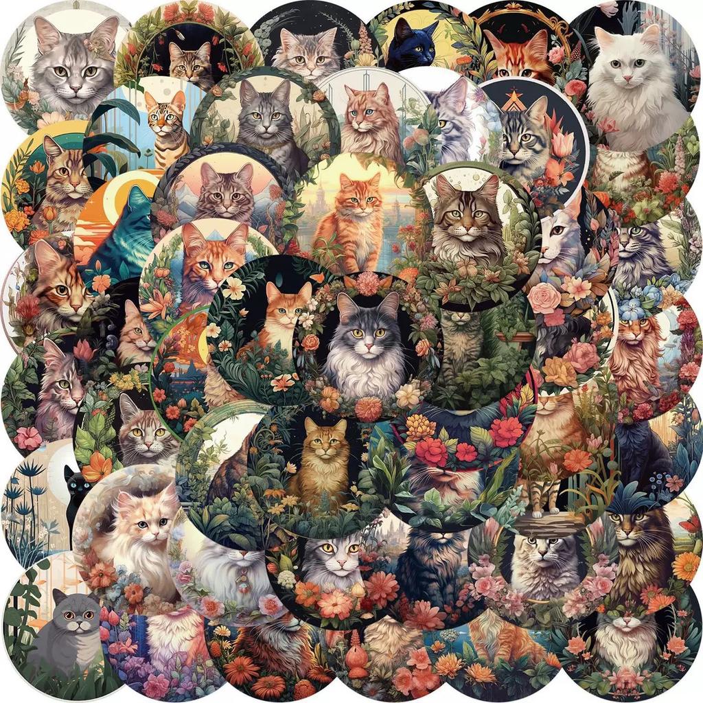 10/50/100pcs Mixed Adorable Humorous Zoo Wild Animals Stickers Aesthetic Designed For Children Toy DIY Skateboard Laptop Phone Car Decals Sticker