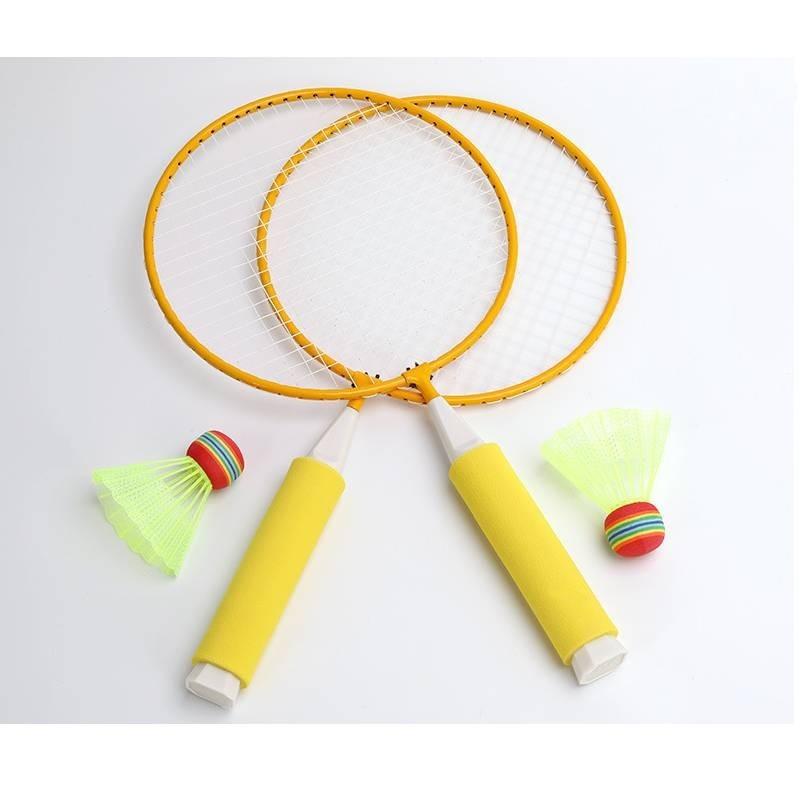 Dziecięca Plastikowa Rakieta do Badmintona Zabawka Sporty na Świeżym Powietrzu Zabawka Rekreacyjna z 2 Piłkami