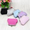 Pocket Coin Wallet Women Purse, Polka Dot Printing Mini Lightweight Pouch, Size Colorful Purse Kiss Lock for Coins Earrings Hair Ties Small