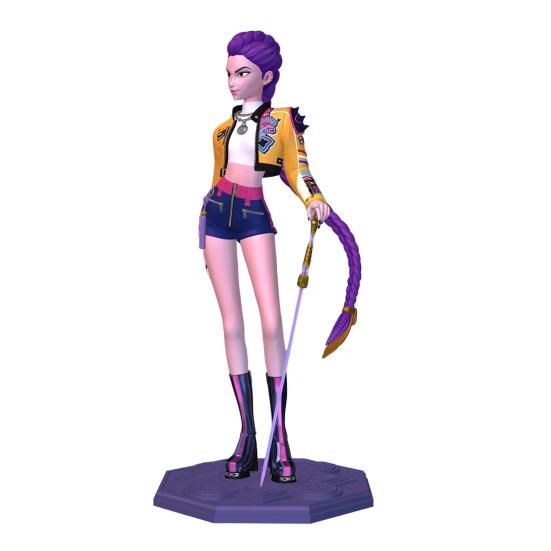 Kpop Hunter Figure Animated Movie Inspired Cartoon Girl Figurine Statue Model Home Office Bookshelf