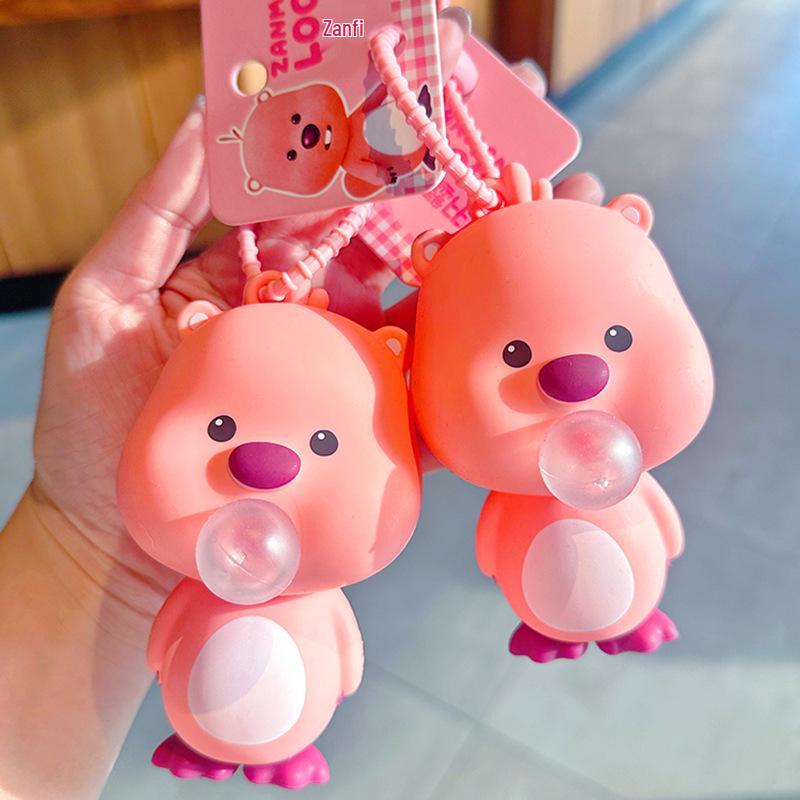 Loopy Bubbles Squishy Keychain Ruby Doll Pendant for Backpacks and Bags (2024 Edition)