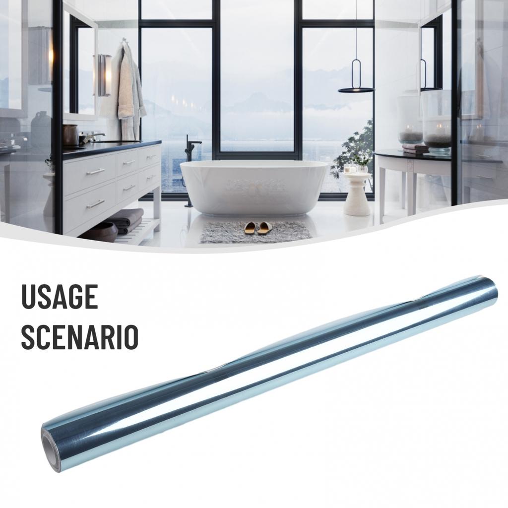 Spiegel Wandaufkleber Spiegel Wasserdicht 0,1 mm Dick 60*200cm