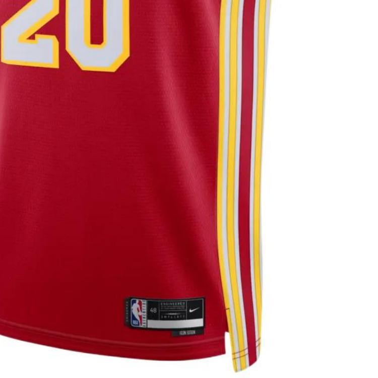 Nike NBA Team Logo Print Jersey Tank SW Fan Edition 22-23 Season Unisex Jersey Tank Red DN1995-658