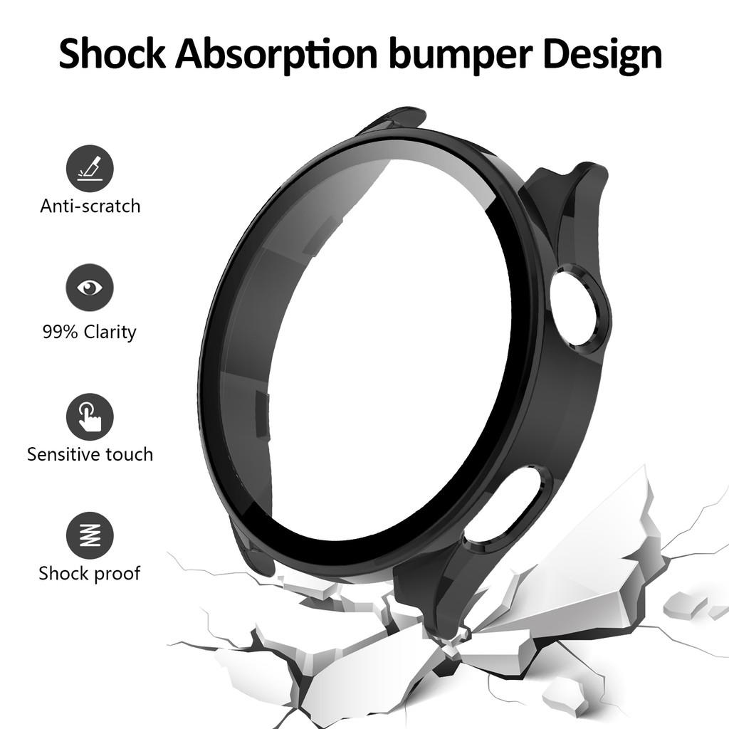 Silicone Strap & PC Case + Tempered Glass for Xiaomi Watch 5 Full Shell Screen Protector Bumper Cover Strap Smart Accessorie Set