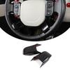 For Range Rover L405 2013-2022 Gloss Black Steering Wheel Bottom Frame Trim 2PCS