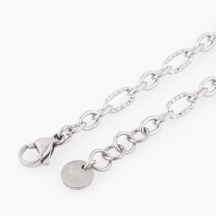 3x1 Binding Round Ring Surgical Steel Chain Bracelet (C2501AC1250_SV)