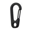 10Pcs Black Alloy Keychain Snap Buckle Carabiner Camping Hiking Spring Hooks