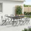 Garden Dining Set 9 pcs Anthracite 212 x 90 x 76 cm