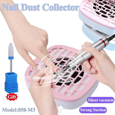 TFSCLOIN Nail Dust Collector Low Noise Nail Vacuum Collector Remove Filter Nail Extractor Fan Nail Art Tool