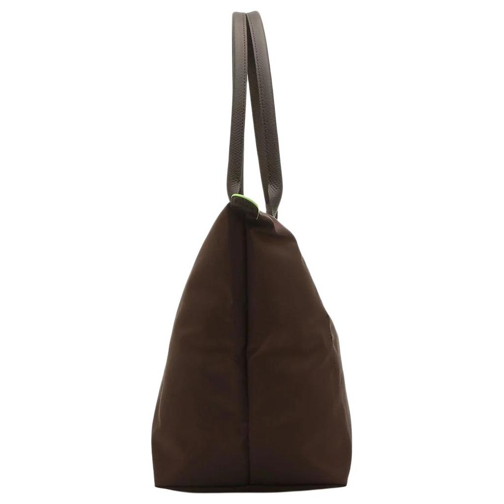 Longchamp Le Pliage Green Silberfarbene Beschläge Knödeltasche Nylon Tragetasche Umhängetasche Damen Taschen Mokka 1899919002