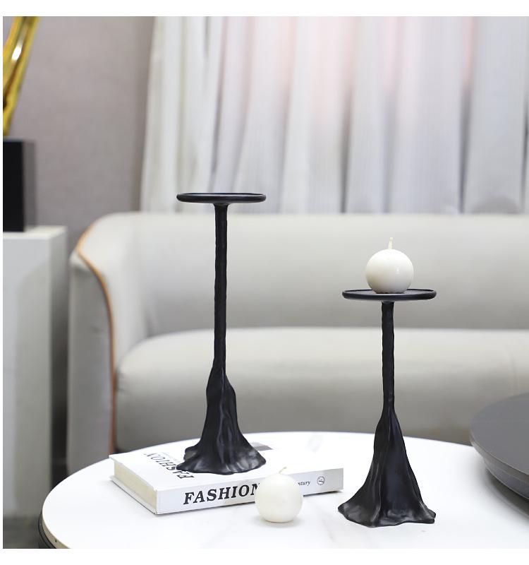 European Luxury Resin Hill Candlestick: Elegant Desk Ornament for Home, Restaurant, or Hotel Décor