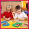 10 PCS Multicolor Plastic Art Trays,Activity Plastic Tray,Serving Tray For Art And Crafts,Painting,Organizing Supply