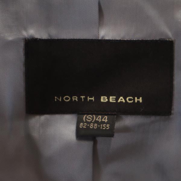 North Beach Lambskin Leather Jacket S(44) Ivory Sheep Leather Women Used