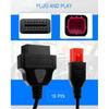 6 Pin OBD2 Adapter Cable Fit For Guzzi Kawasaki Suzuki Yamaha Harley Davidson Piaggio Vespa Motorcycle OBD Diagnostic Cable, Euro5 6-Pin Connector,