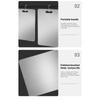 Stainless Steel Cutting Board - Heavy Duty Double-Sided Chopping Board for Meat, Vegetables, Dough Kneading & Kitchen Prep