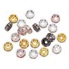 50 adet/grup 4 6 8 10mm Rhinestone Rondelles Kristal Boncuk Gevşek halka boncuk DIY Takı Yapımı için Aksesuarları Tedarikçisi
