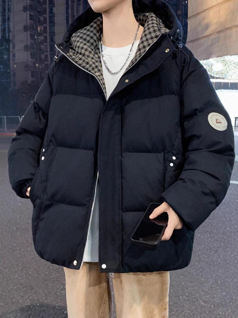 Winter Youth Fashion Cotton Jacket - Trendy, Warm, and Handsome Outerwear for Junior High and High School Boys