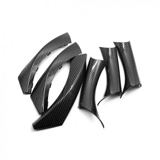ABS Carbon Fiber Inner Door Handle Pull Cover Trim For BMW 3 Series E90 E91