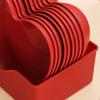 5/10Pcs Plastic Love Fruit Plate Creative Nut Love Plate Party Snack Love Tray  Household