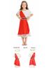 Greek Goddess Child's Dress with Laurel Headdress - Roman Mythology Halloween & Stage Costume